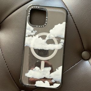 Casetify IPhone 12 Pro Max clouds case with MagSafe charging